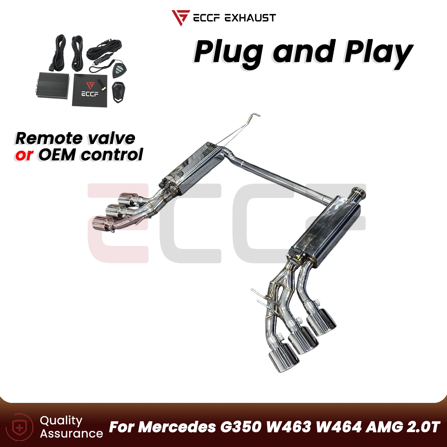 

Sporty Stainless steel Catback Exhaust FOR Mercedes G350 W463 W464 AMG 2.0T Aggressive Sound Plug and Play Performance Upgrade