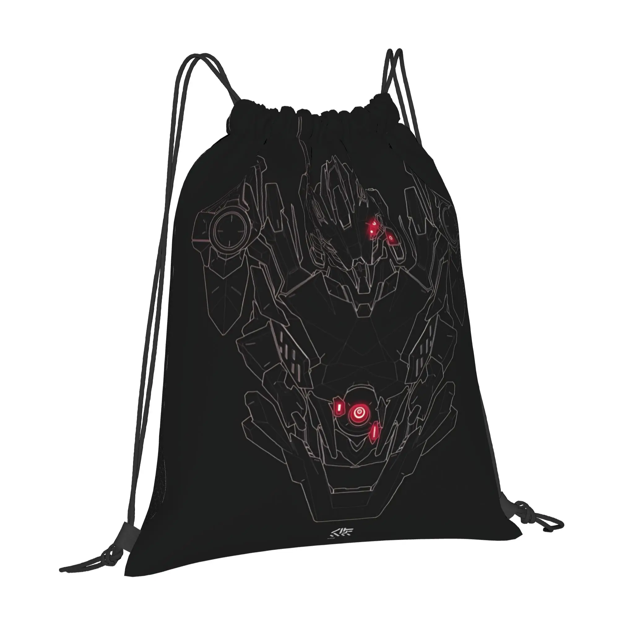 sports Pouch Armored Core robot  Portable Sports Drawstring Bags Riding Backpack Gym Shoes Storage Backpacks