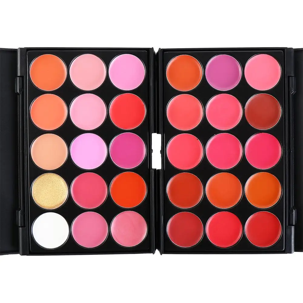 Paleta de lápiz labial mate de taza no pegajosa, hidratante impermeable, 15 colores, brillo de labios, Nude, rosa, labios rojos, herramienta de maquillaje