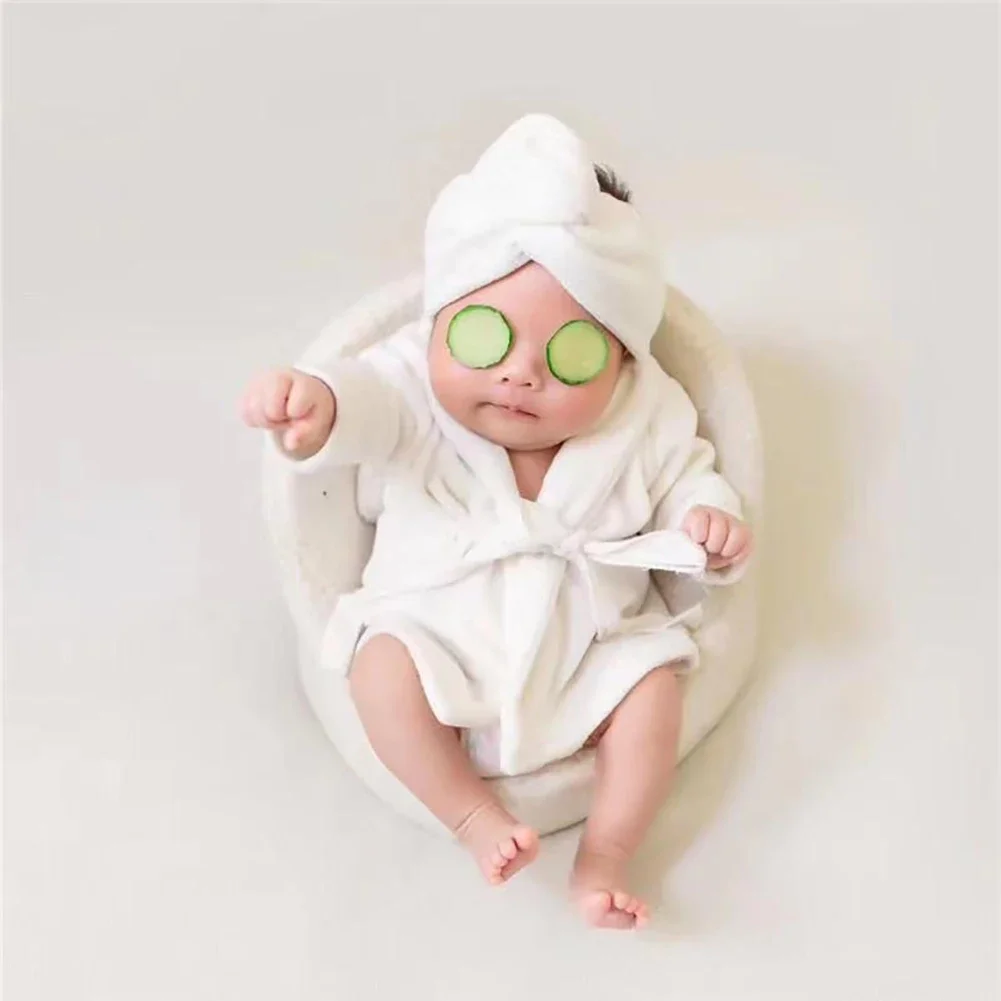 Newborn Photography Props Baby Costume Clothes Baby Photo Shoot Accessories Bathrobes Wrap New Born Baby Girl Boy Photo Props