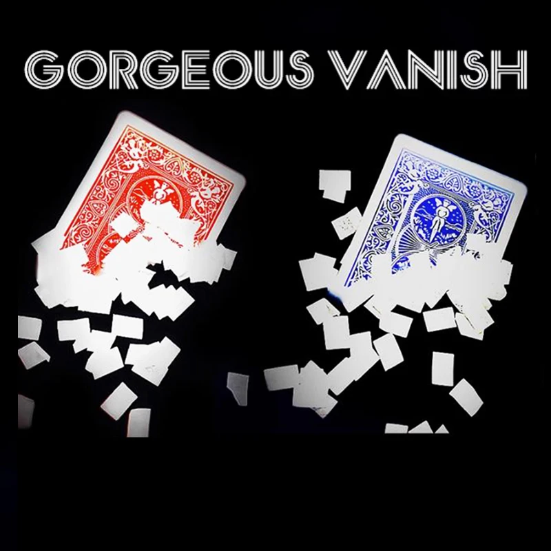 WAP01  Gorgeous Vanish Magic Tricks Playing Card Vanishes to Snowflakes Appearing Card Change Magia Close Up Street Illusions