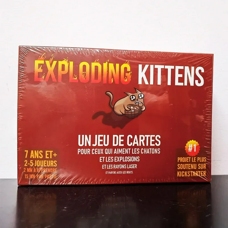 Exploderende Kittens Bombarderen Cat Leisure Party Game Card Speelgoed Engels Franse Spaanse Arabische Versie Bordspel Vrienden Party Games