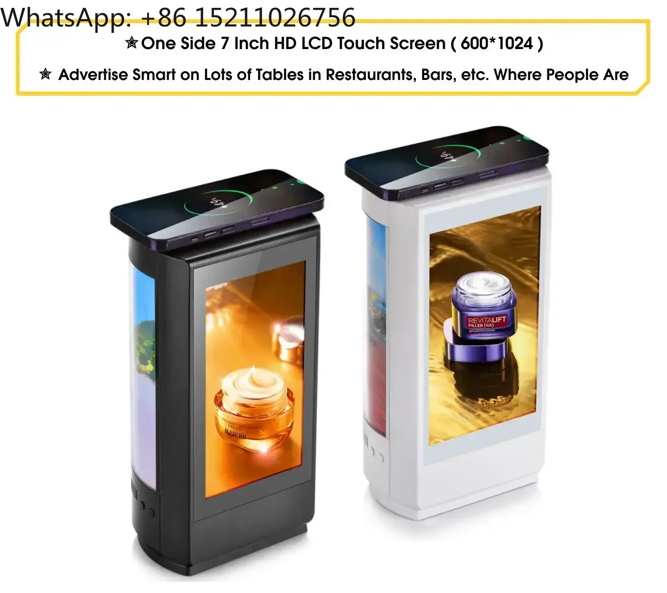 7 Inch LCD Touch Screen Android WiFi Remotely Control Table Android Kiosk Digital Signage Ad Advertising Displ