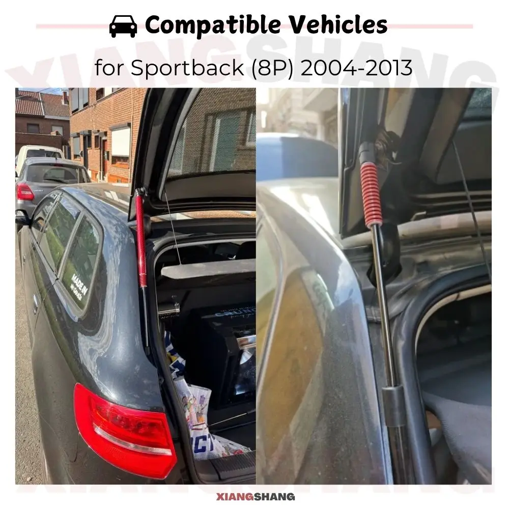 

Auto Pop-Up Trunk Struts for Audi A3/S3/RS3 Sportback (8P) 2004-2013 Automatic Opening Gas Lift Supports with Springs Boot Strut