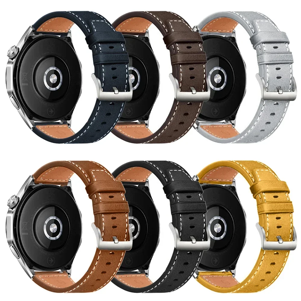 22mm 20mm Leather Watch Strap For Garmin Venu 3 Soft Leather Straps For Garmin Venu 2 Forerunner 265 255 M Vivoactive 4 3 5 Band