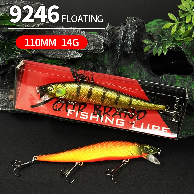 Señuelos Minnow Wobblers Flotantes para Pesca de Trucha y Lubina - imagen 5