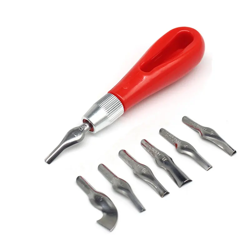 

Carving Tool Practical Beginner DIY Portable ABS LInoleum Cutter Multifunctional Art Supplies Ergonomic School Engraving Tools