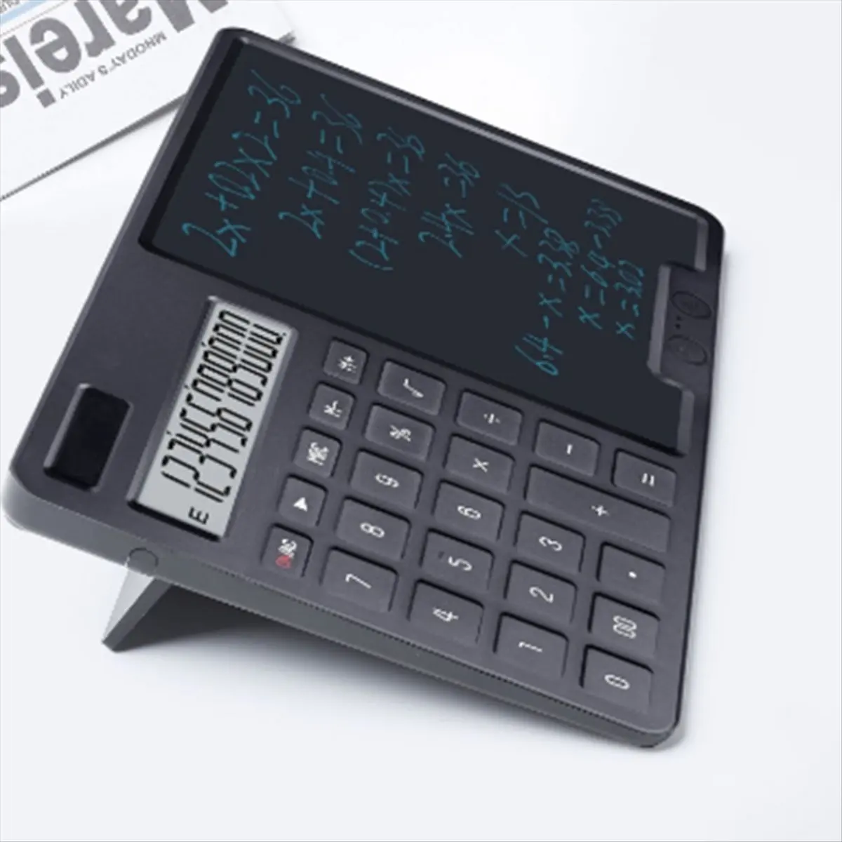 T32C New 12-Bit Solar Calculator Business Finance Accounting Dedicated Student Calculator with Writing Board