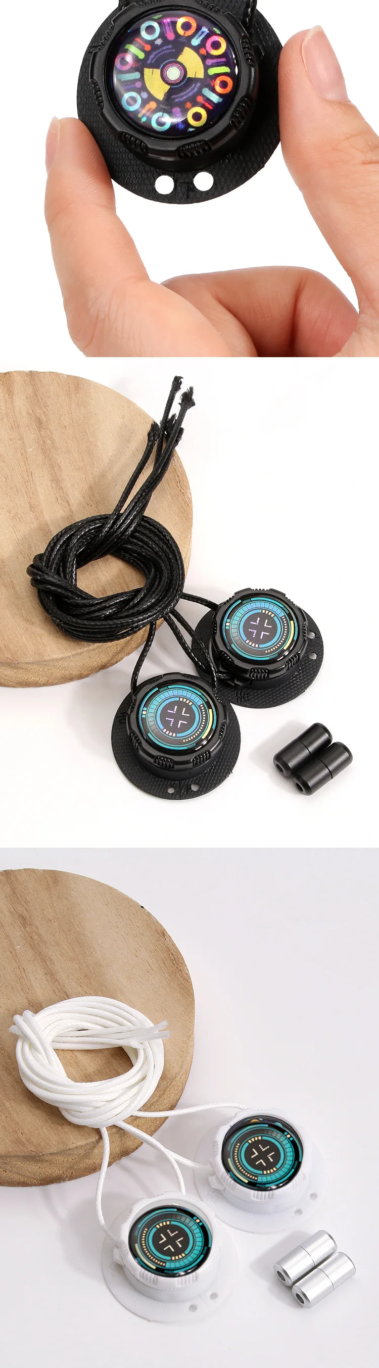 Automatische Schnürsenkel ohne Binden, Schnellverschluss-Schnürsenkel für Sneaker, Schnürsenkel ohne Binden für Erwachsene und Kinder, dicke Schnürsenkel aus Seil, 1 Paar/2 Paar – Detail 6