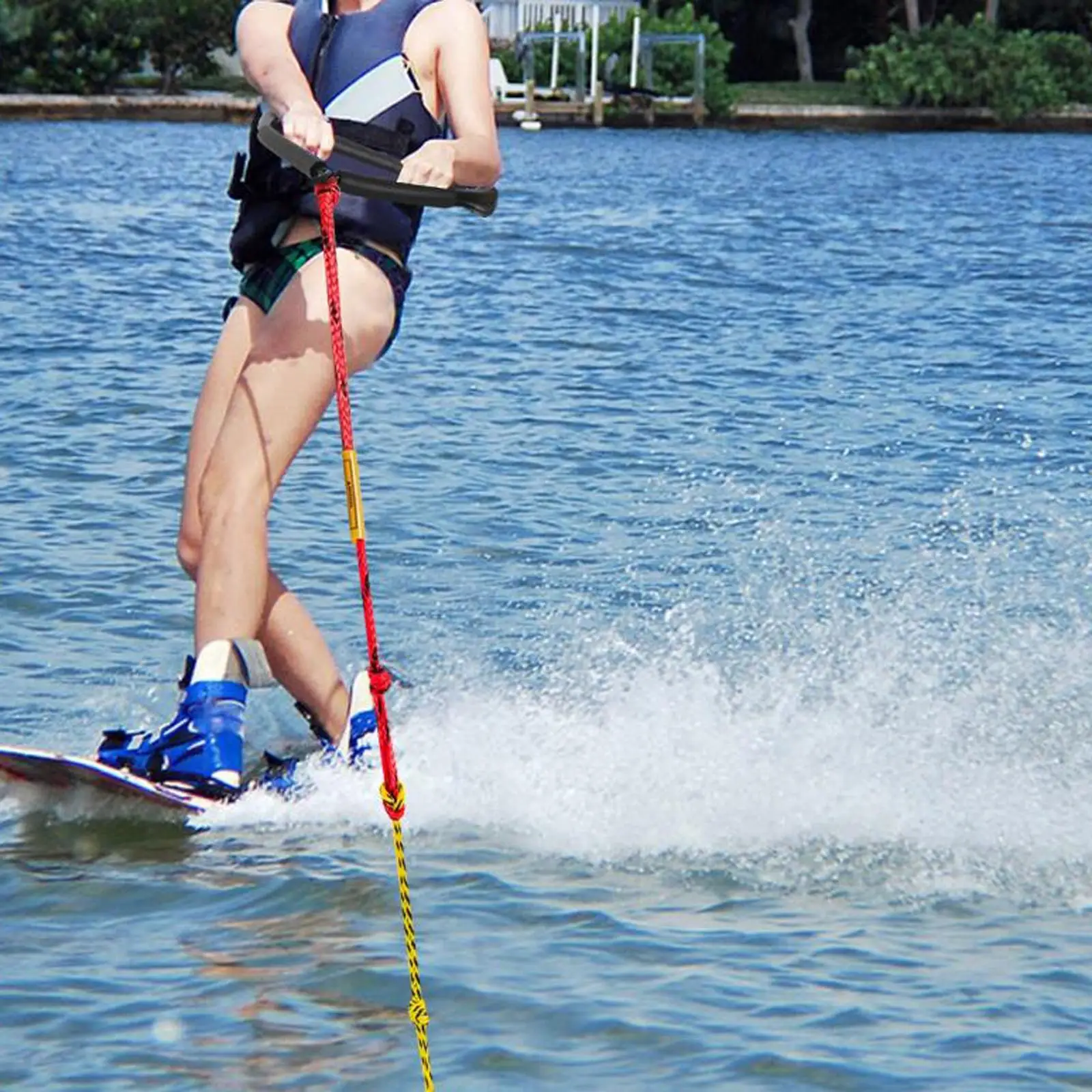 Durable Water Ski Rope Comfortable Grip Wakesurf Handle Multipurpose Surfing Tow Rope for Boating