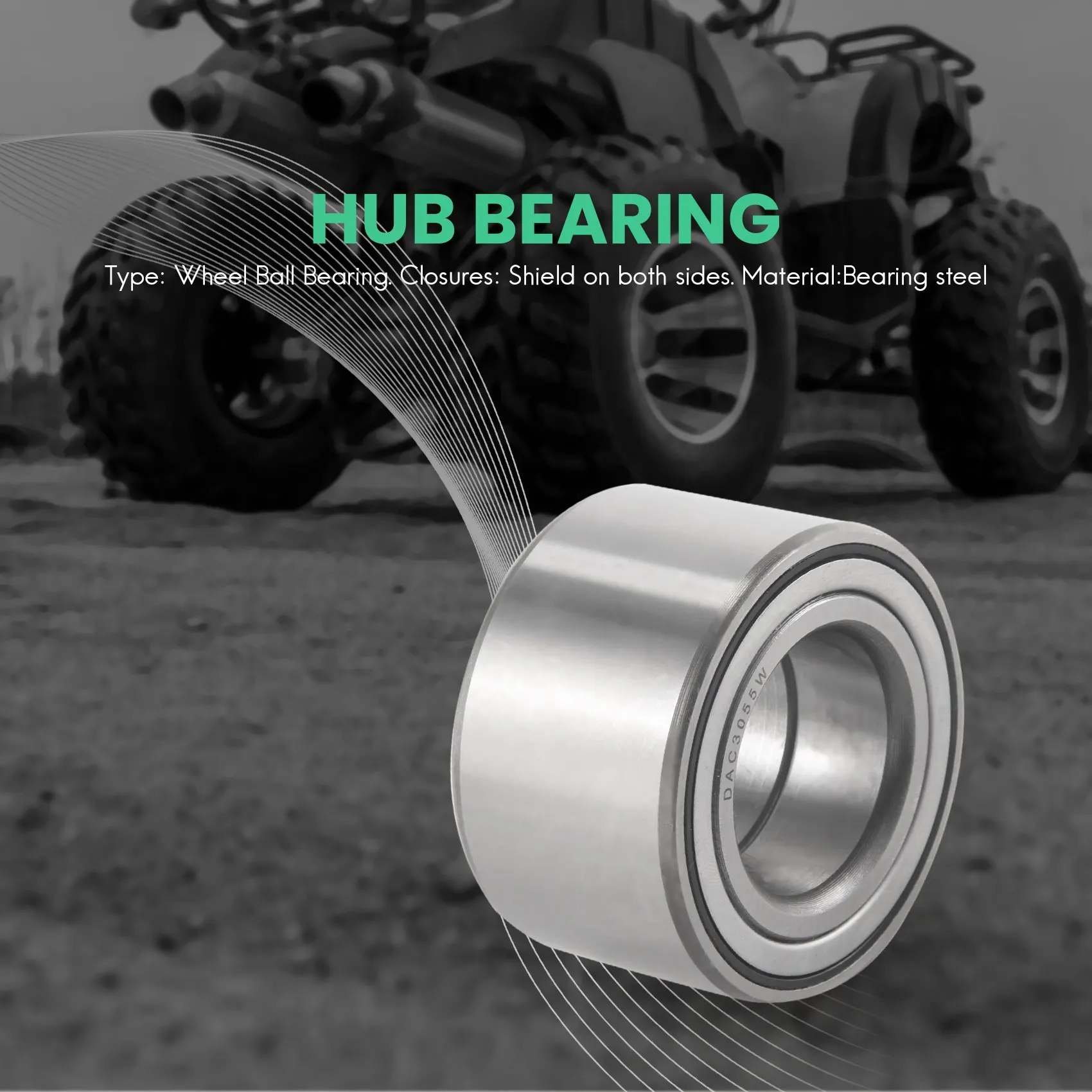 

Happy Too.4Pcs DAC3055W DAC30550032 30X55X32 DAC3055 ATV UTV Car Bearing Auto Wheel Hub Bearing ATV Wheel Bearing