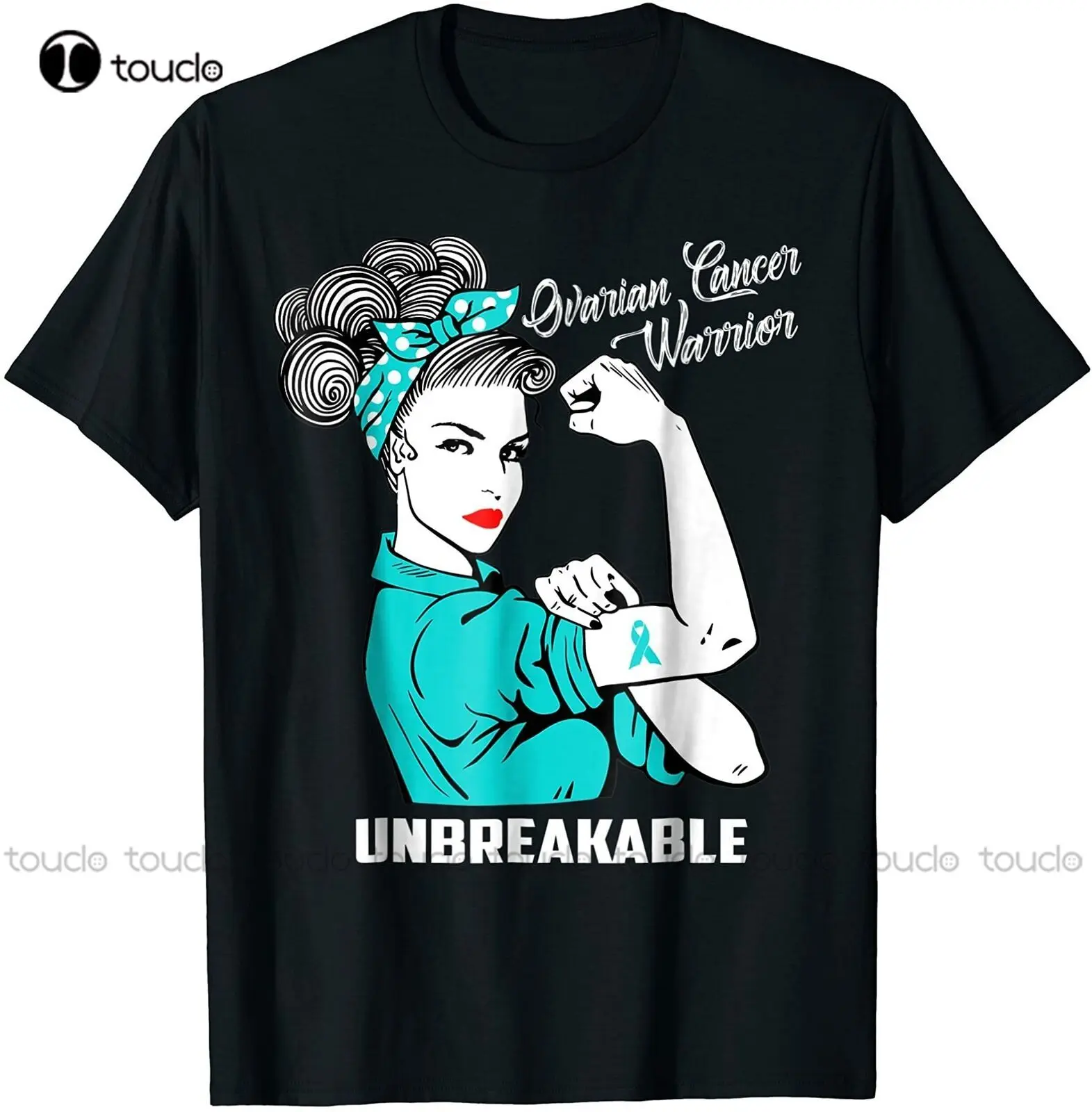 Ovarian Cancer Warrior Unbreakable T-Shirt Mothers Day Unisex T-Shirt Size S-5Xl Mens Golf Shirt Custom Aldult Teen Unisex New