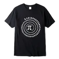 Men's High Quality 100% cotton funny pi design print summer loose o-neck men tshirt short sleeve t-shirt male tees tops