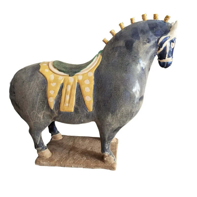 Abstract Art Horse Art Decoration Handmade Antique Pottery Horse Antique Collection Wine Cabinet Decoration