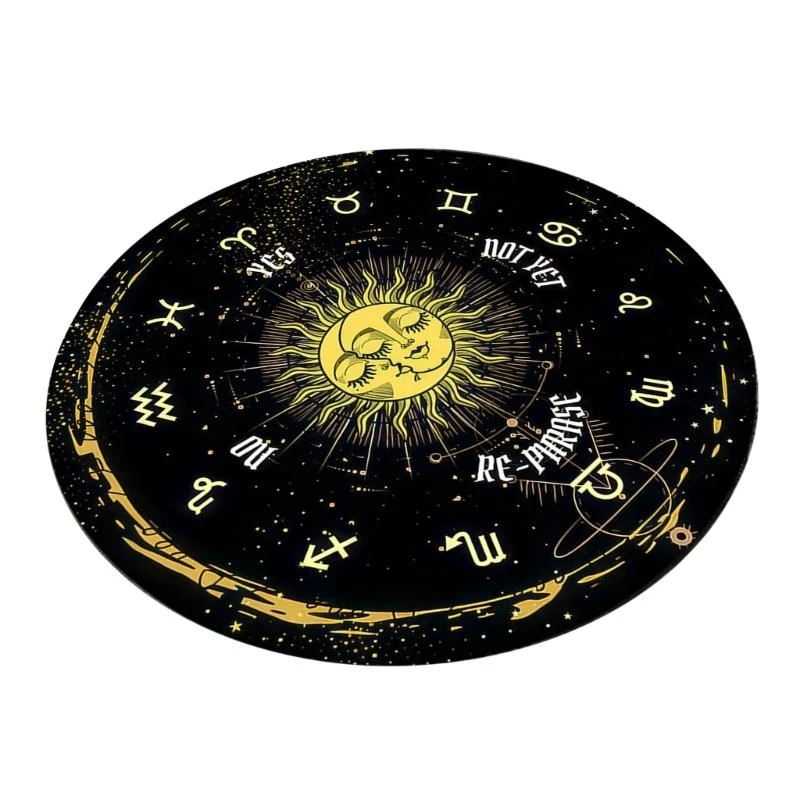 

Sun Moon Pattern Astrology Pendulums Mat Mouse Pad Tarots Antiskid Rubber Mat
