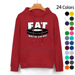 Punk Rock Records Pure Cotton Hoodie Sweater 24 Colors Punk Fat Wreck Chords Nofx Indie 100% Cotton Hooded Sweatshirt For Women