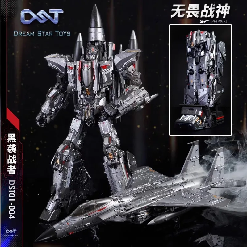 Dream Star Toys Transformation Superion DST004 Black Raider F15 Fighter Jet Deformation Toy