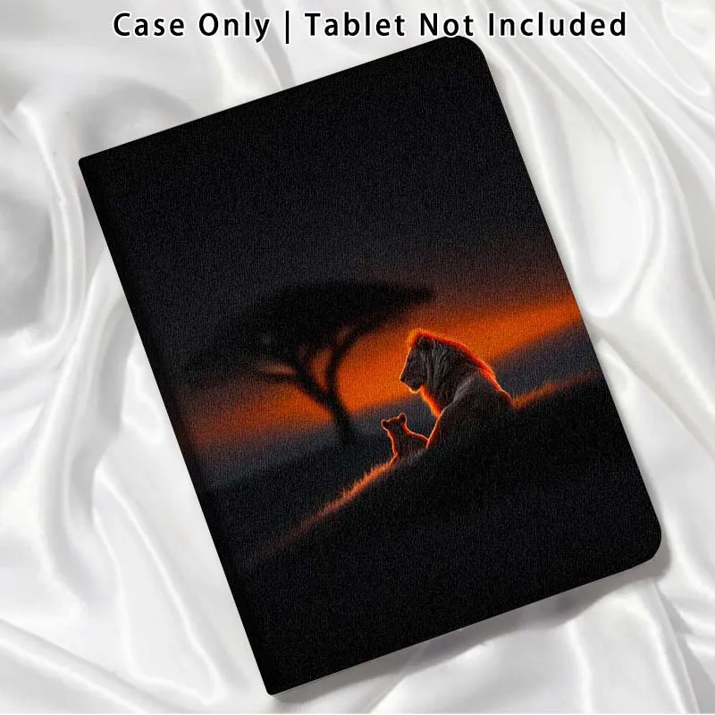 Lion Pattern For Xiaomi Poco Redmi Pad 2 4 5 6 6S 7 7S SE Pro Ultra Max 14 11 8.8 11.2 12.5 Inch Tablet Case