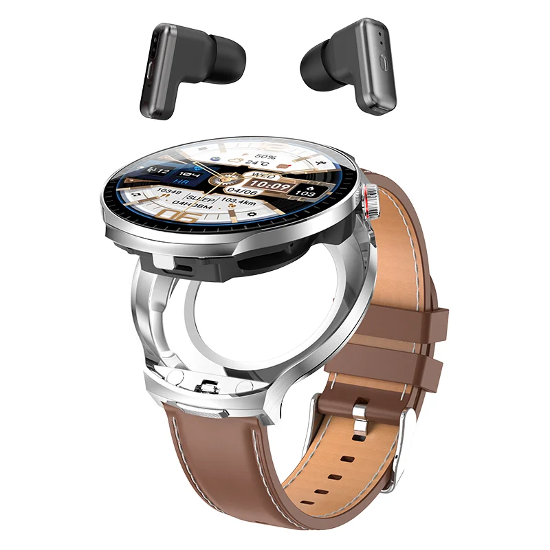LIGE 2026 New 1.85" Smart Watch TWS 2-In-1 Bluetooth Earphones Bluetooth Call For Men Women Sports Health Monitor Smartwatches