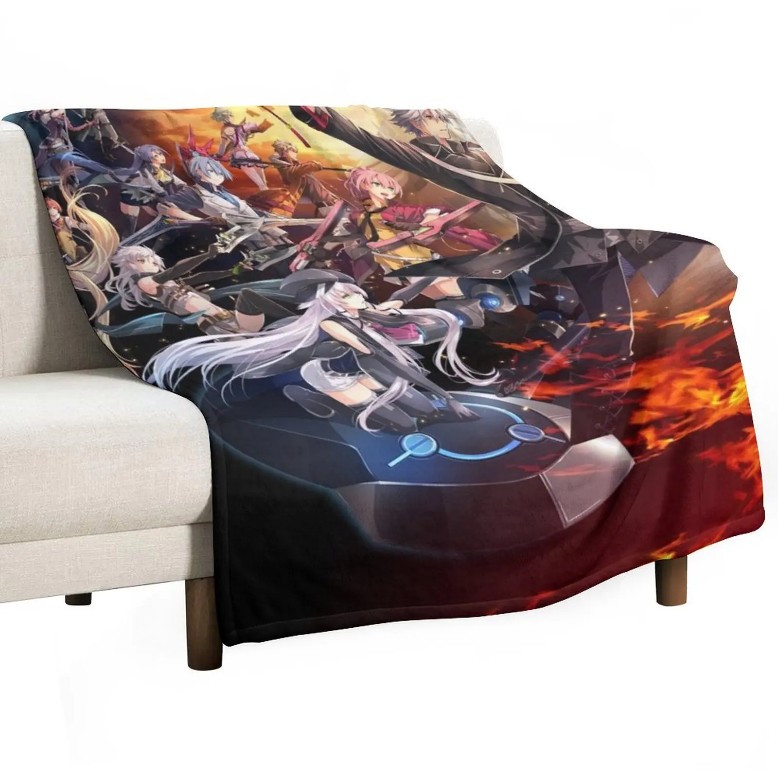 

All Characters - The Legend Of Heroes: Trails Of Cold Steel Throw Blanket Luxury St valentine gift ideas Bed linens Blankets