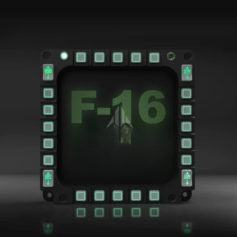 F-16 Cockpit  Panel Multi Function Display Flight Simulator Accessory Compatible