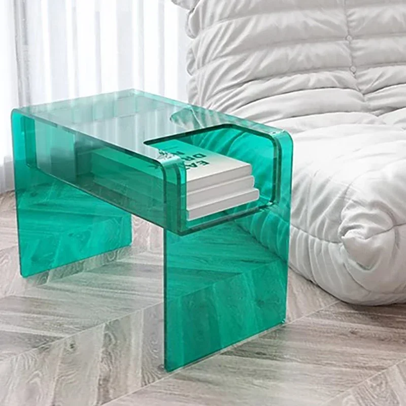 Bedroom Mesa Lateral Acrylic Table Modern Nightstands Console Table Bed Side Smart Cama Mesa E Banho Furniture Living Room