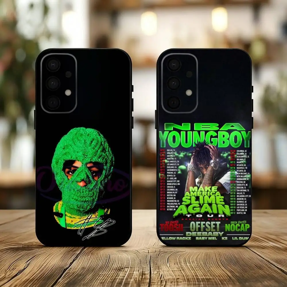 

YoungBoy Never Broke Again Tour Phone Case For Samsung Galaxy A73,A72,A71,A70,A53,A52,A51,Soft Silicone Black Cover