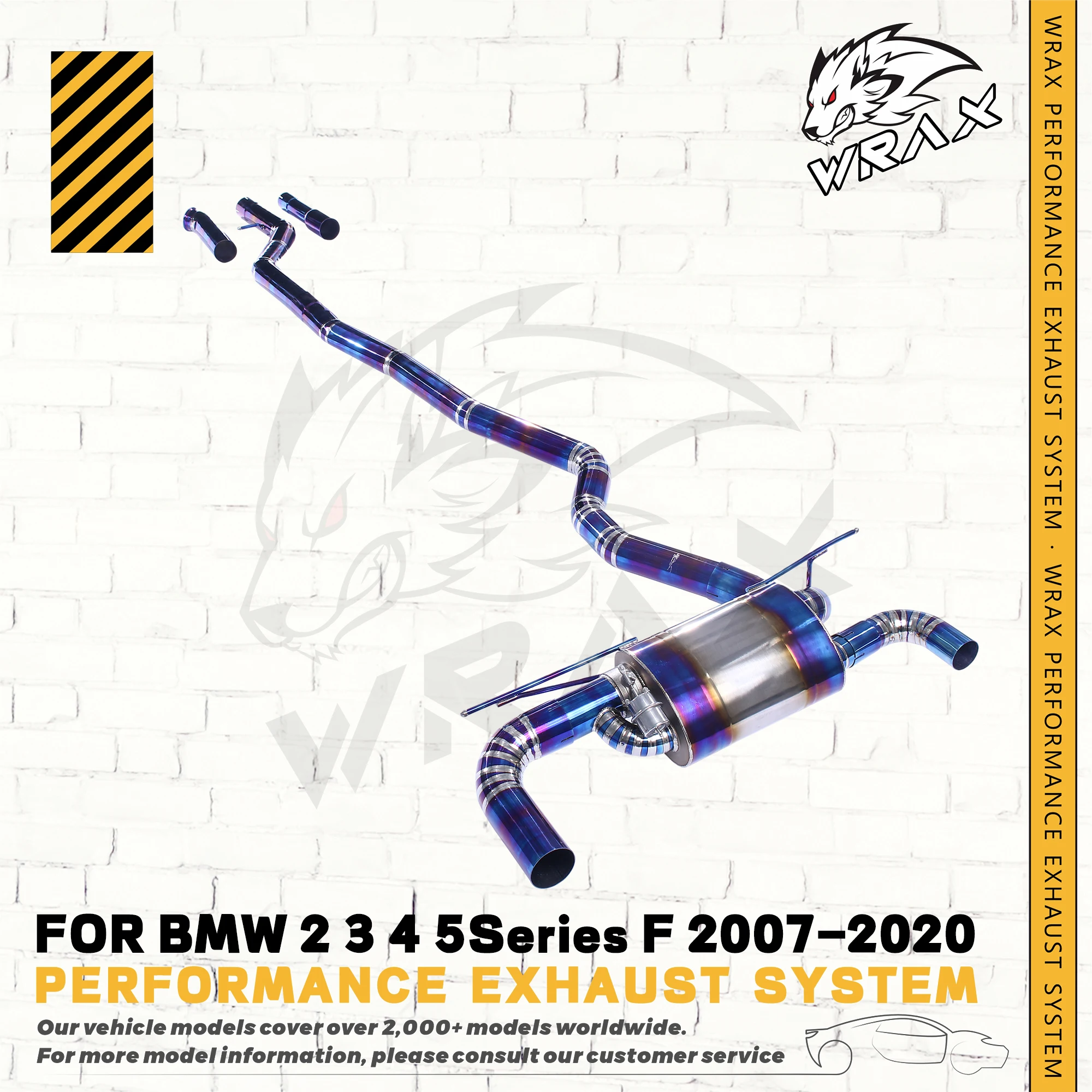 

WRAX Catback для BMW 2, 3, 4, 5 серии F 2007-2020, высокопроизводительный глушитель из титанового сплава с вакуумным клапаном