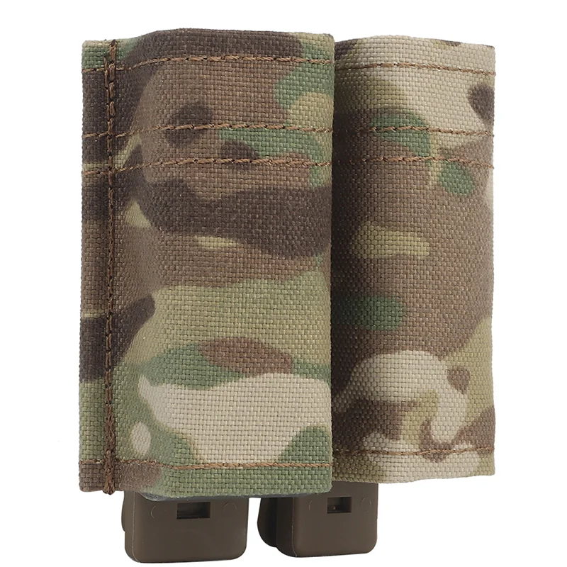 

Double 9mm Magazine Pouch for Glock M9 1911 MOLLE Mag Bag compatible hunting belt and vest