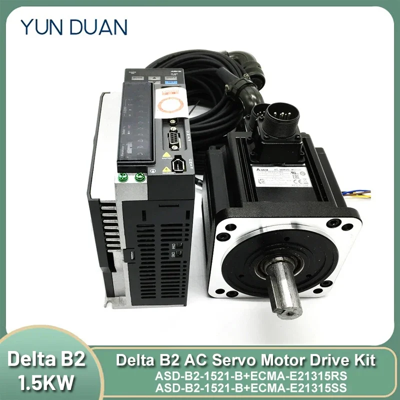 Delta 1.5KW AC Servo Motor Driver 7.16NM 2000rpm 130MM ASD-B2-1521-B ECMA-E21315RS ECMA-E21315SS 17bit Encoder Motor with Brake