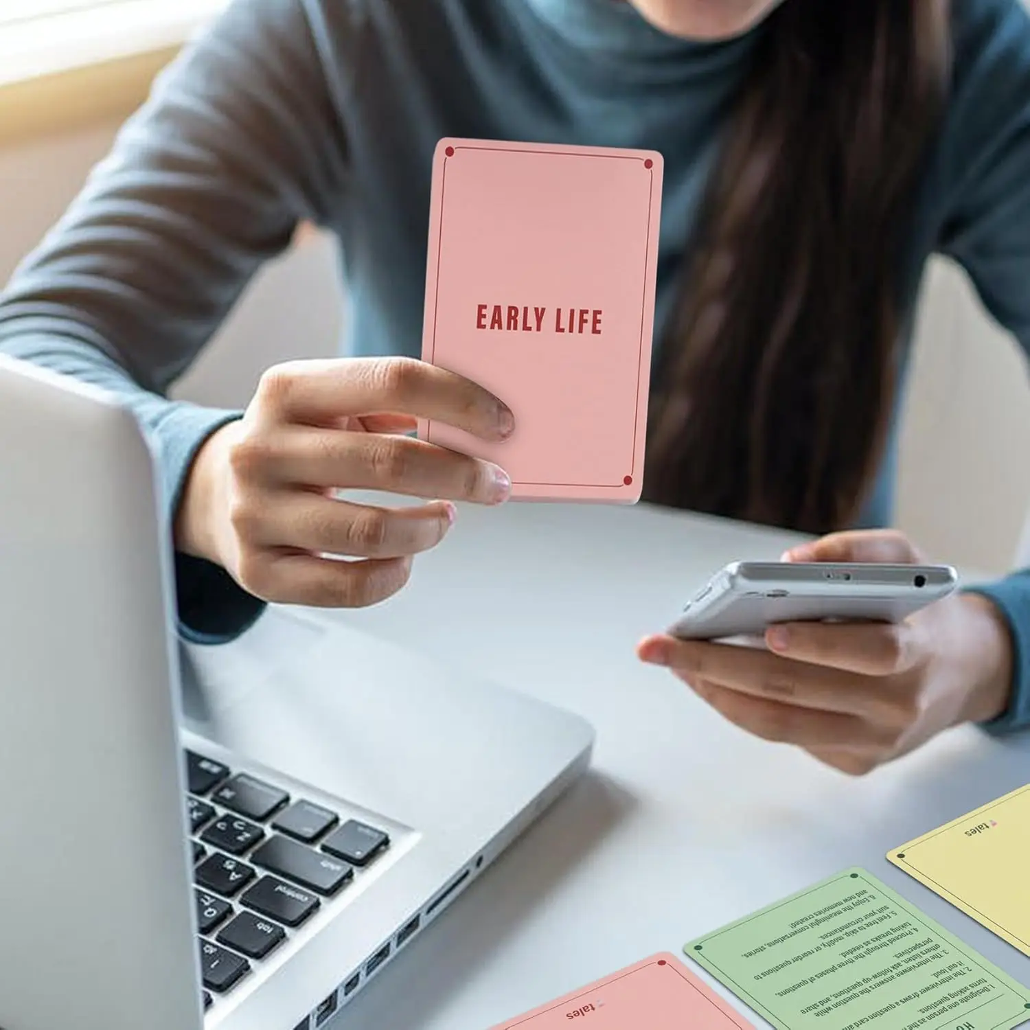 152 Carte per kit interviste Life Story Cartoline per kit interviste Life Story, domande intriganti per genitori e nonni, Memory Shari