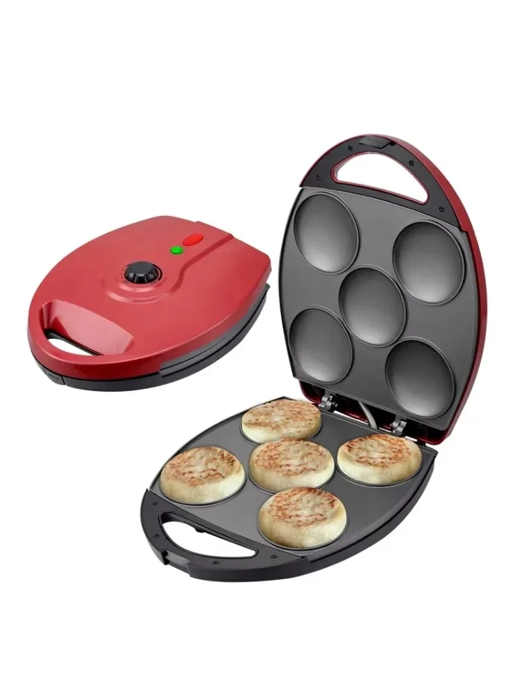 

Electric Arepa Maker with Temperature Adjustable Browning Control, Mini Pancake Maker, Corncakes, Corn Patties, Eggs