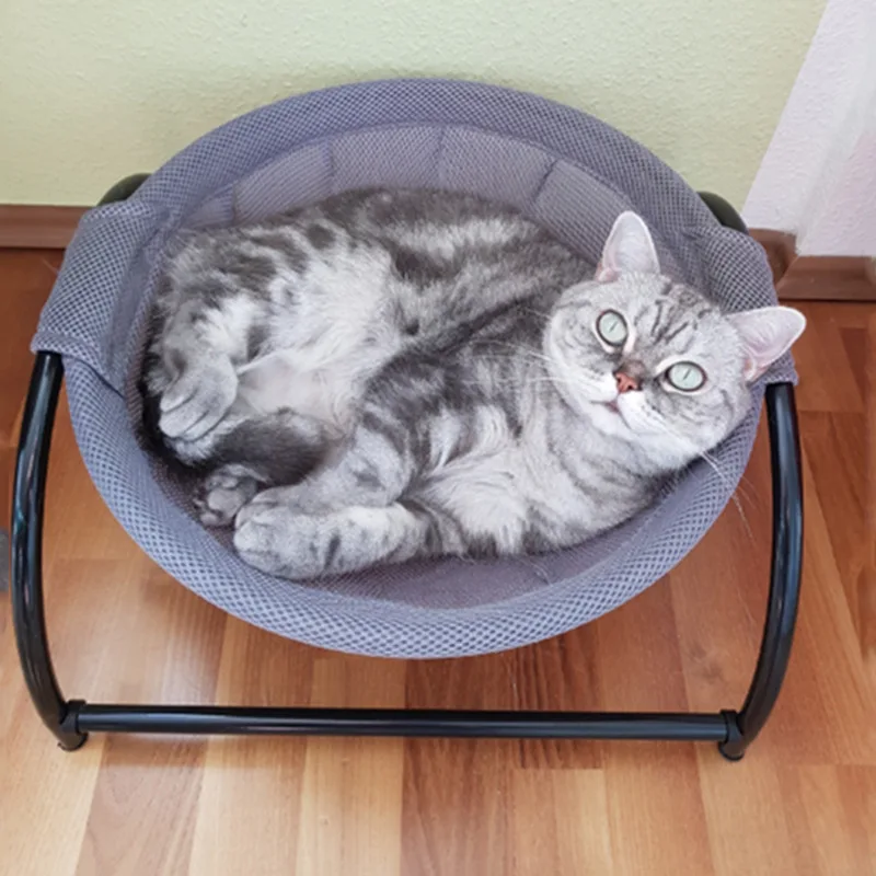 

​All-Season Breathable Cat Hammock – Detachable & Washable Swing Bed with Removable Cradle Chair for Cats/Small Pets