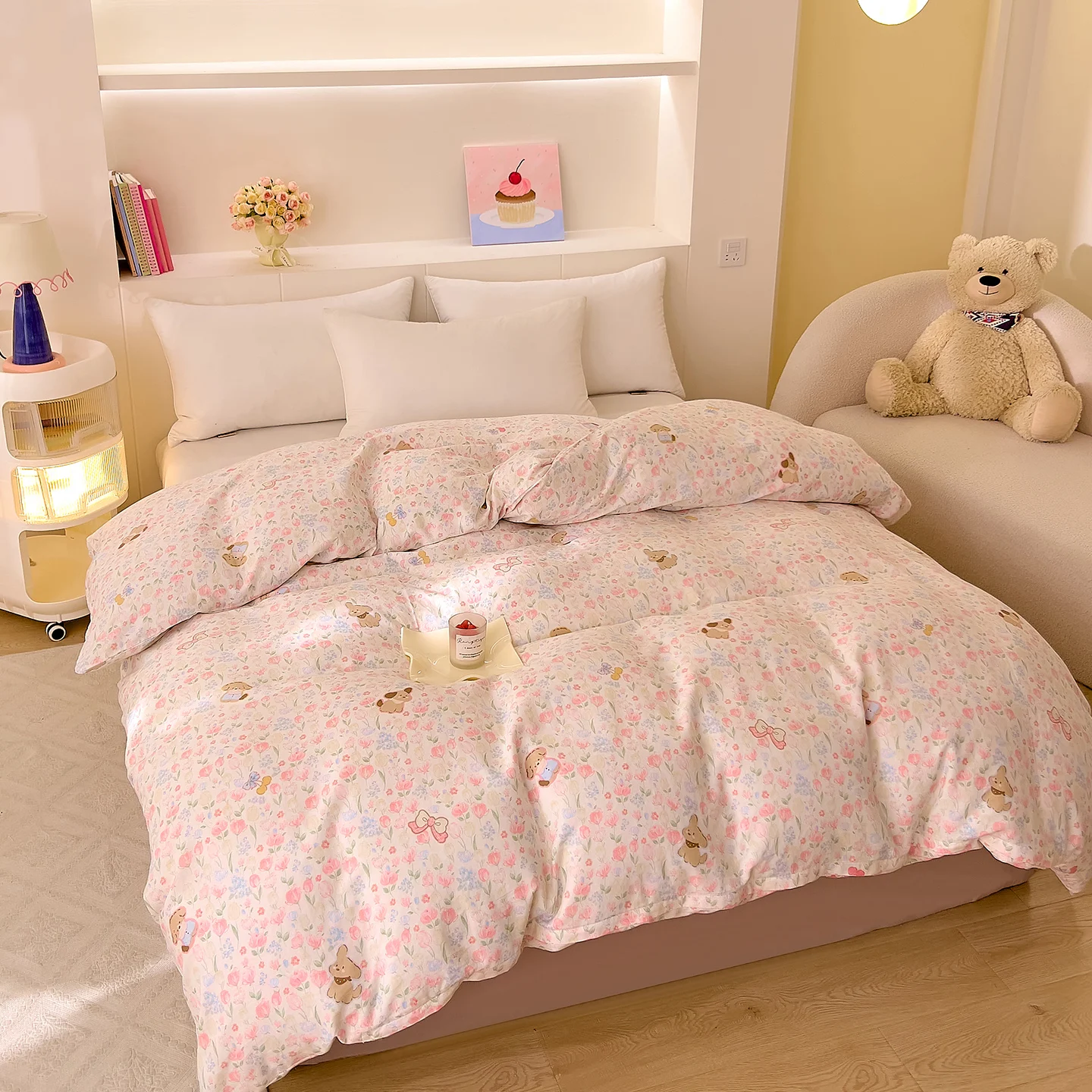 100%Cotton Duvet Cover Double-layer Gauze Quilt Cover Flower Printed High Quality Pure Cotton funda nordica 150 cama 이불커버