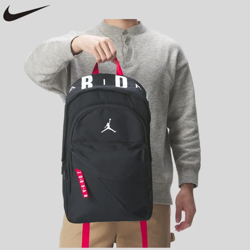 Nike Backpack Men's and Women's Bags Fashion Training Fitness Sports Bag Travel Leisure Bag JD2033001AD-001