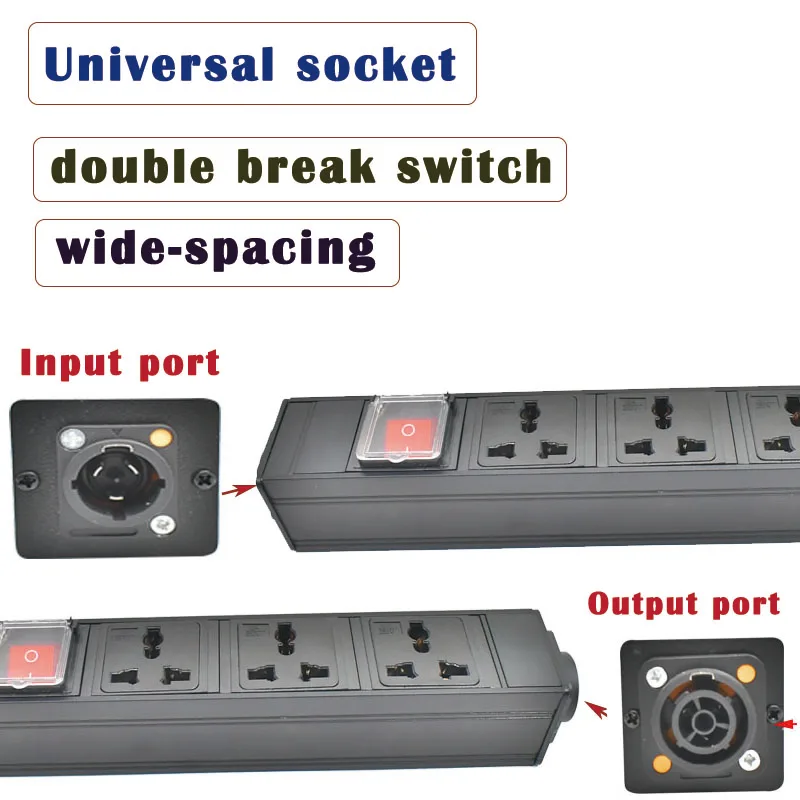 

NAC3FPX NAC3MPX PDU удлинитель адаптера Великобритании 1-8AC10A универсальный выход SOCKET двойной выключатель управления без удлинителя