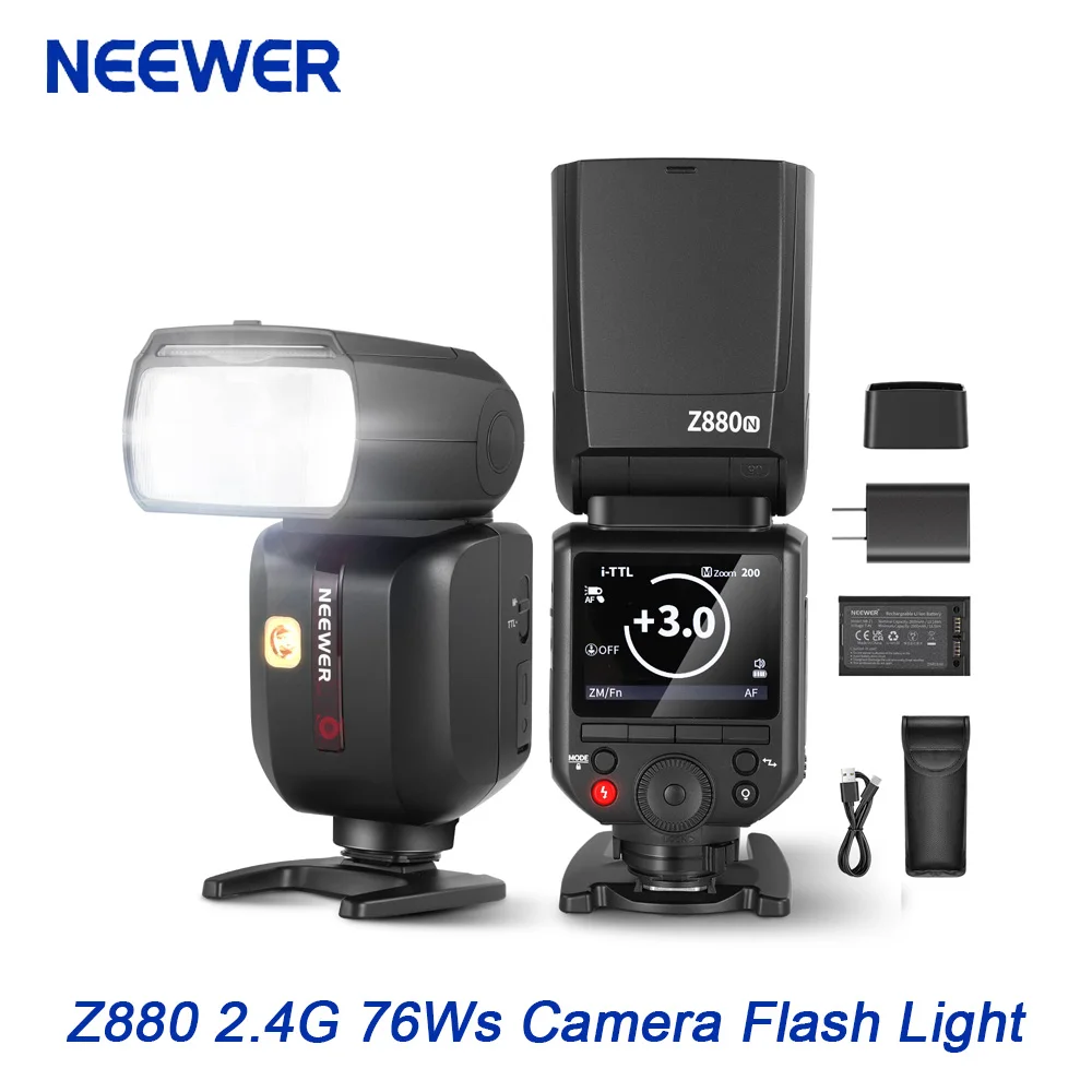 

NEEWER Z880 2.4G 76Ws Camera Flash Light TTL HSS Speedlite Compatible with Sony Nikon Canon Cameras Z880-S Z880-N Z880-C