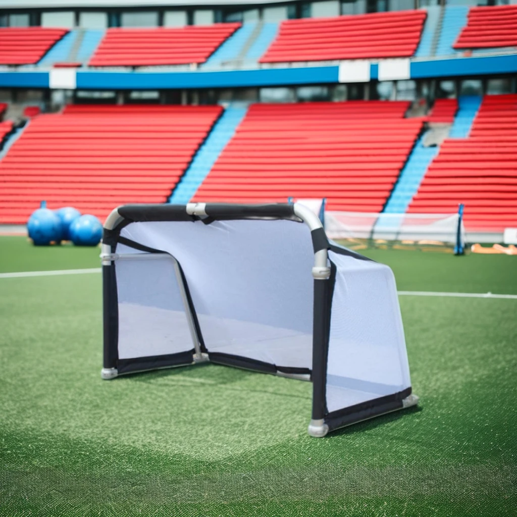 1 puerta de fútbol de malla laminada personalizable de alta calidad, 6x4 pies, equipo de entrenamiento plegable portátil de aleación de aluminio 2025