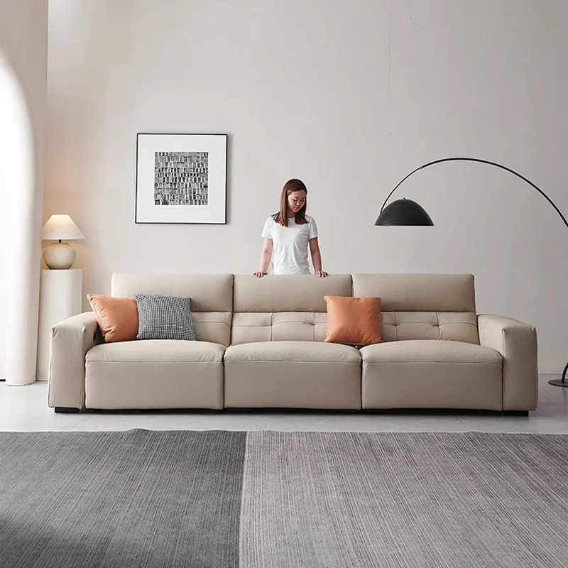 Intelligentes elektrisches Freizeitsofa aus Leder