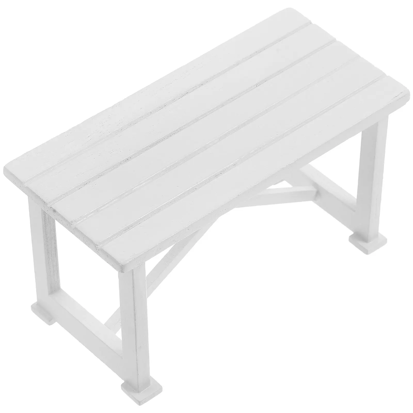 

Mini Outdoor Dining Table For Dollhouse Realistic Wooden Miniature Furniture Small Space Decor Modern Dollhouse Table Miniature