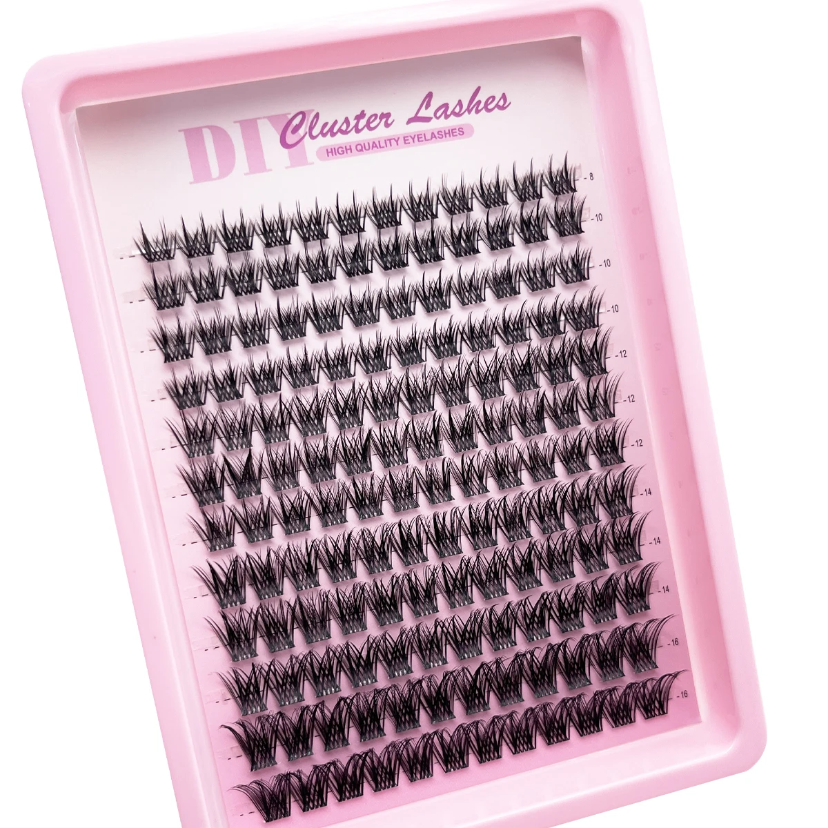 HBZGTLAD 12 Reihen Fairy Eyelash Ball Manga Wimpernbüschel 8-16mm Dynamische Wimpernverlängerung Natürliches Aussehen C-Curl Personal – Detail 3