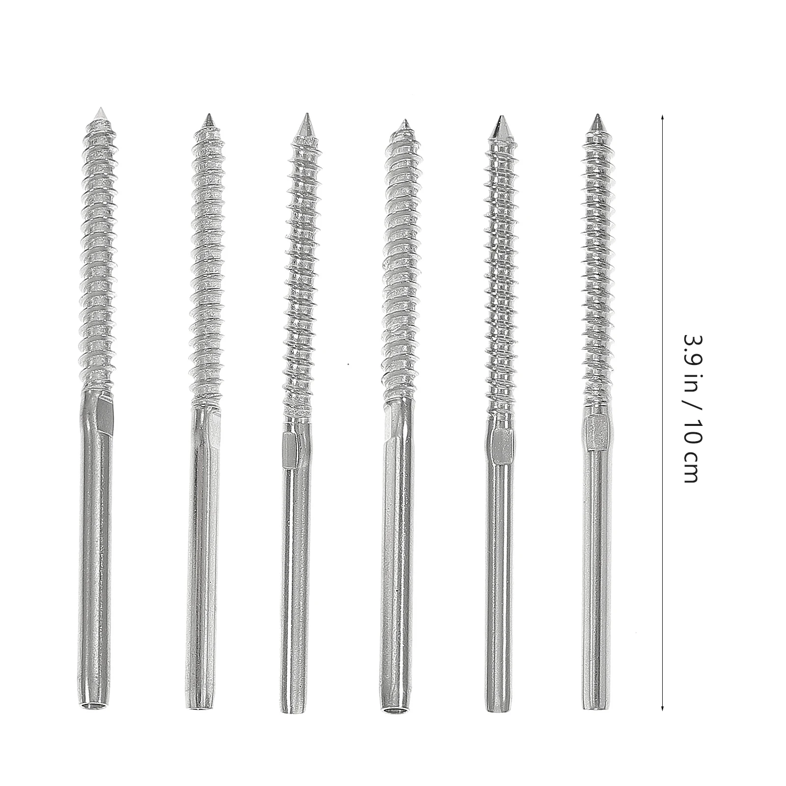 

3 Pairs Left Right Threaded Rod Cable Railing System Kit 1 8 Inch Deck Wire Stainless Steel Hardwares Lag Screws Marine