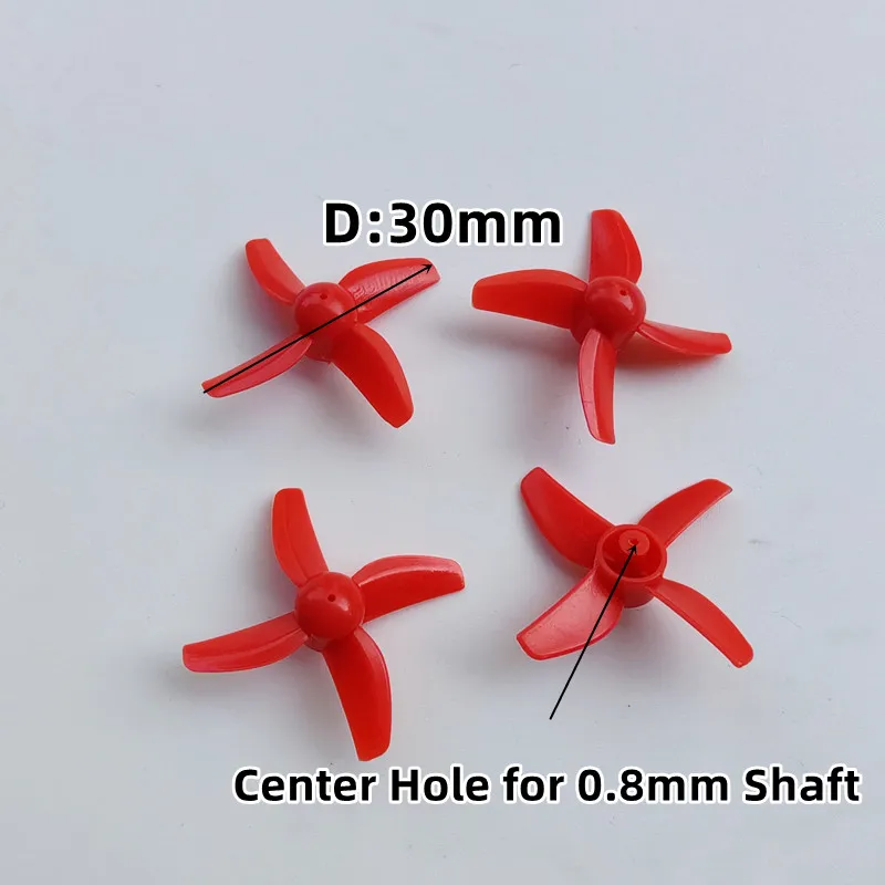 F36 DIY Mini RC Drone 30mm CW CCW Propeller Props 4Pcs 615 Motors JJRC H36 E010 Red Black