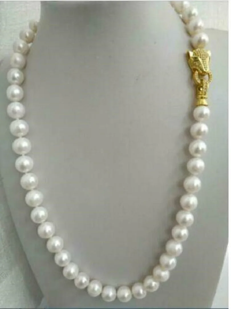 20 inch AAA Japanese Akoya 9-10mm White Pearl Necklace 925S