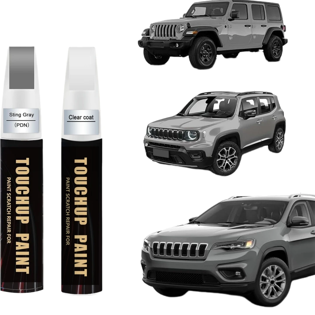 Sting Gray PDN for JEEP Touch Up Paint Kit[2K Clear Coat Included],Exact Color Match Touch Up Paint