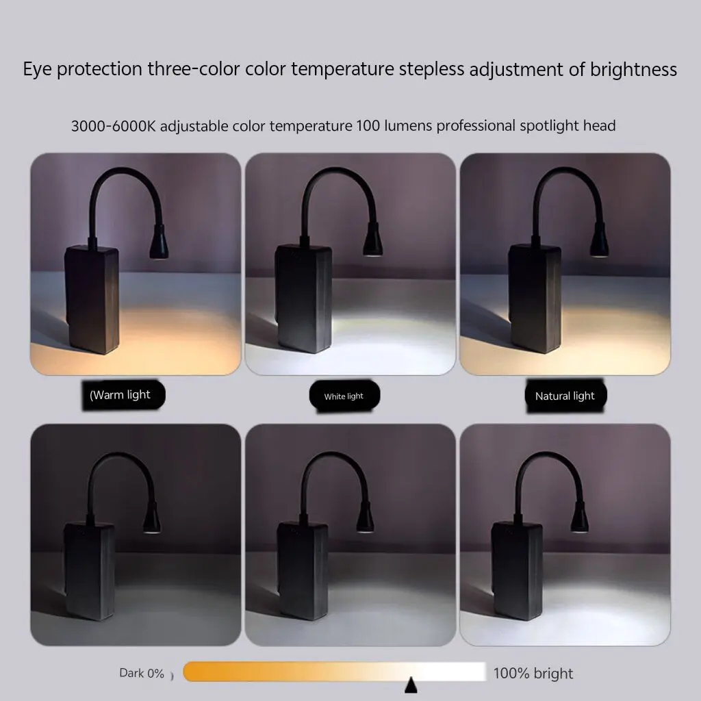 

Eye protection clip desk lamp, reading lamp for studying, energy cube student dormitory reading lamp