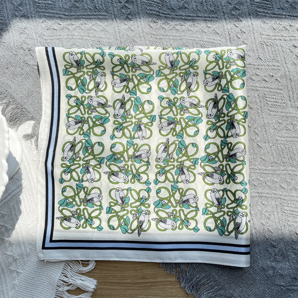 Tierdschungel kleiner frischer Seidenschal Mädchen Sommerausflug Allgleiches Seide 53cm kleiner quadratischer Schal Großhandel