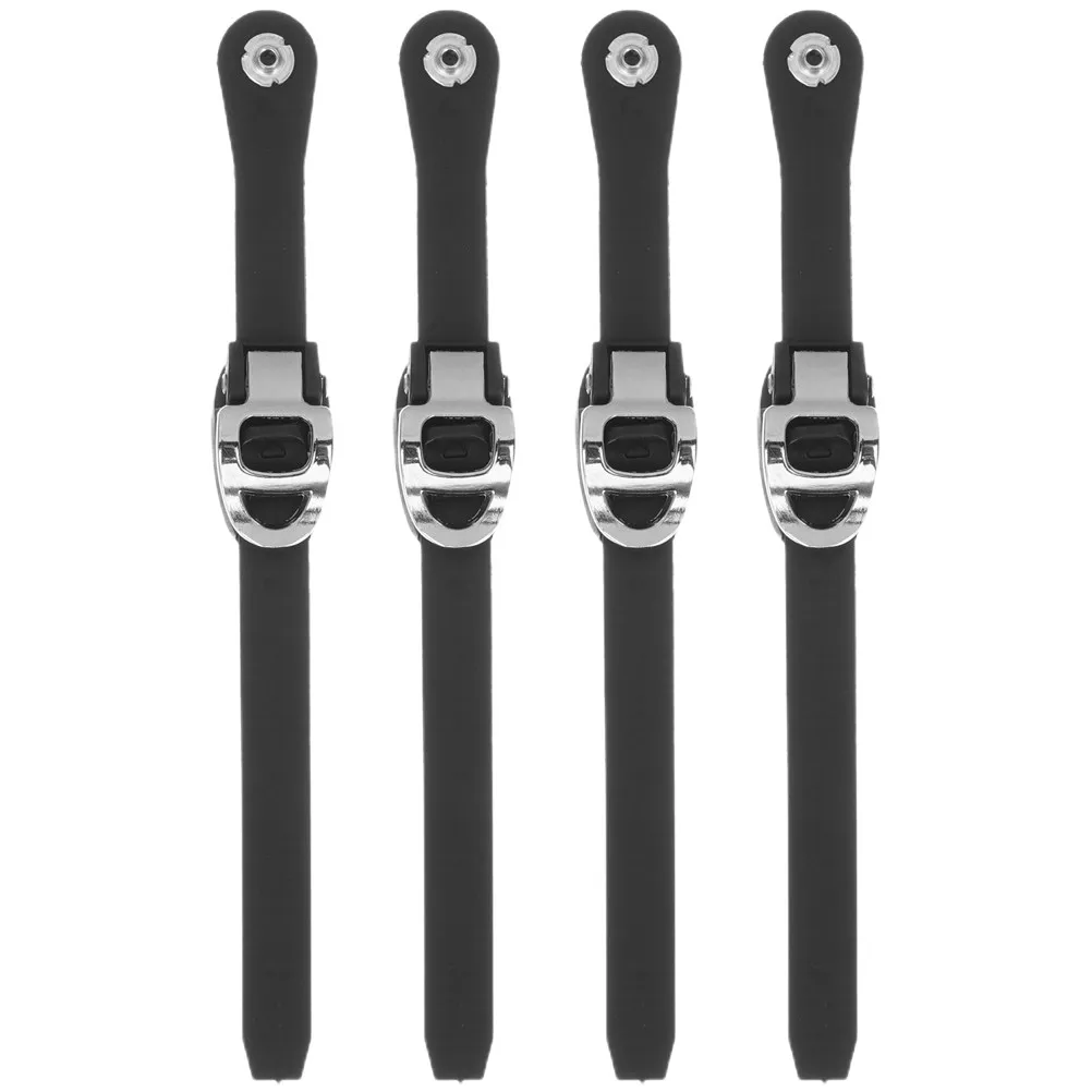 

4 Pcs Ice Skates Tightening Straps Roller for Fixing Buckle Adjustable Bulk Hockey Buckles
