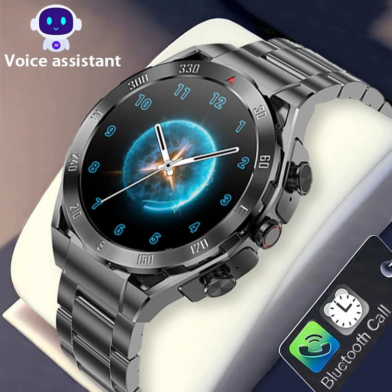 

Новые мужские умные часы с вызовом, разрешение 1,43 дюйма, разрешение 466*466, функция шага, мониторинг сердечного ритма, сна, мужские умные часы 2025