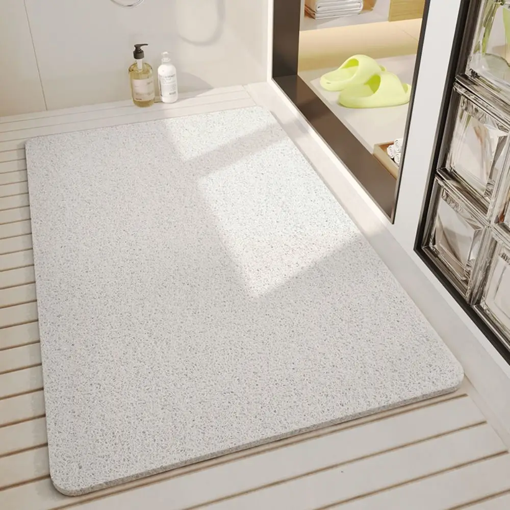 

Comfy Waterproof Anti Slip Mat Never Stains Silk Circle Foot Mat Anti Mould Blocks Drain Shower Mat Bathroom